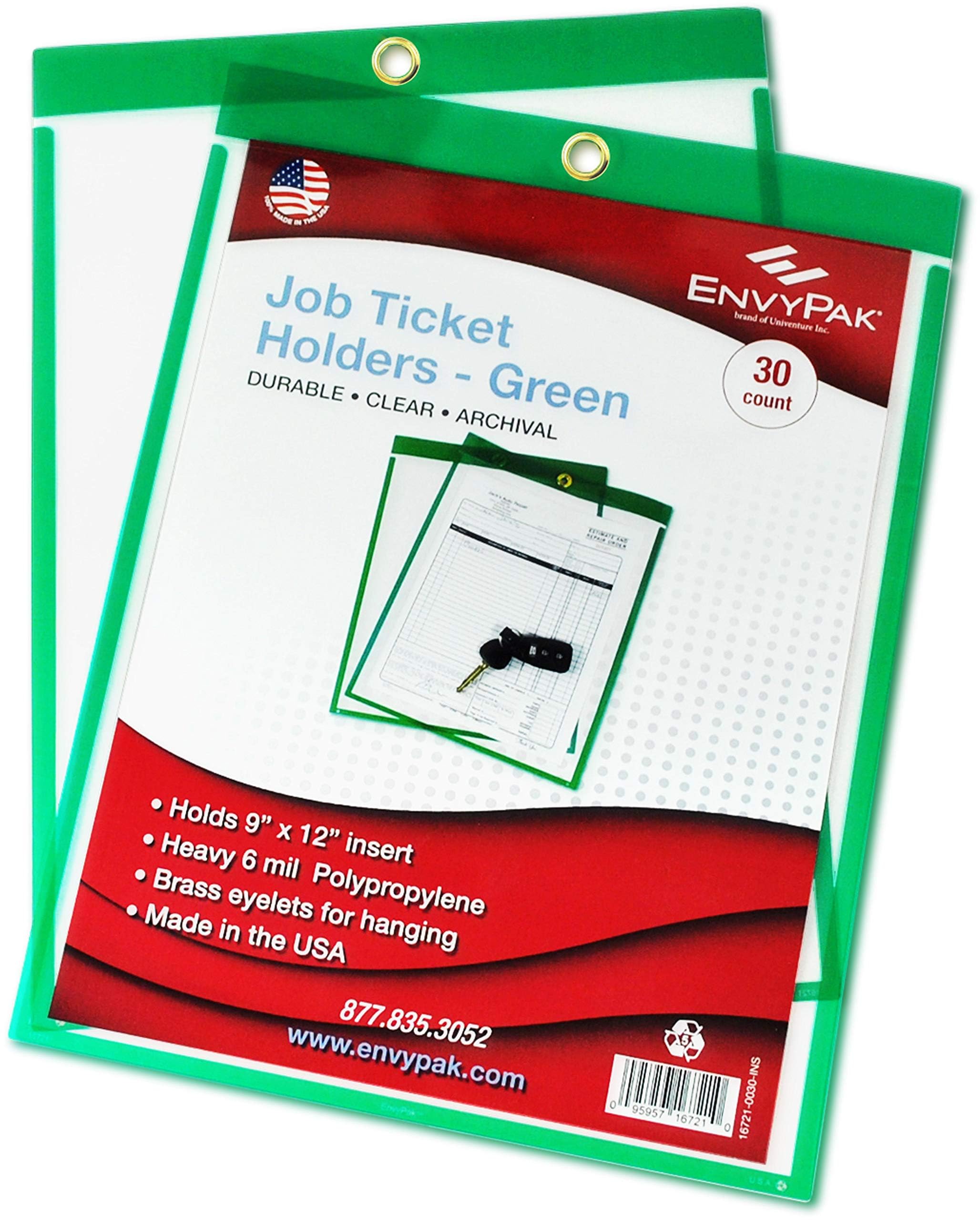 Amazon.com : EnvyPak Job Ticket Holders - 9